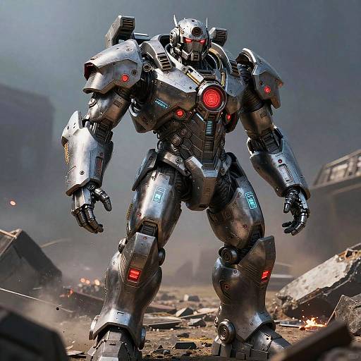 Futuristic Juggernaut Armor Warrior