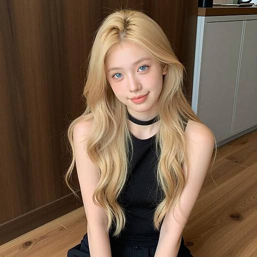 Portrait of Young Blonde Woman