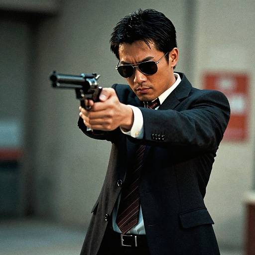 Cinematic Asian Action Hero Portrait