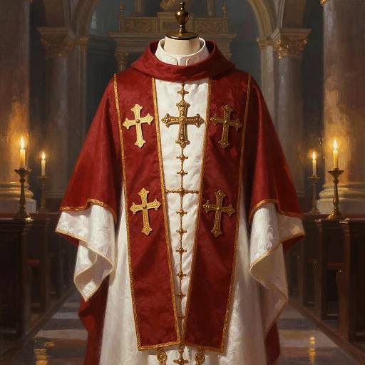 Pope Winter Coat in Cathedral