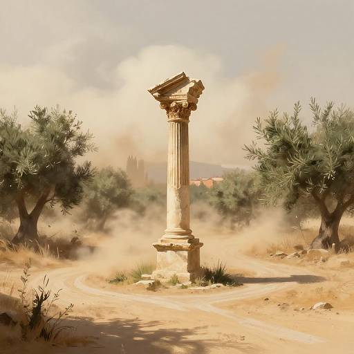 Fashionable Ancient Rome Shrine in Sandstorm