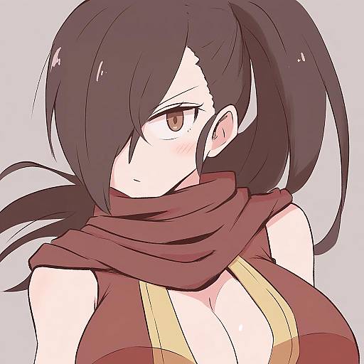 Illustration of Kagero (fire emblem), fire emblem in the style of Kurachi mizuki