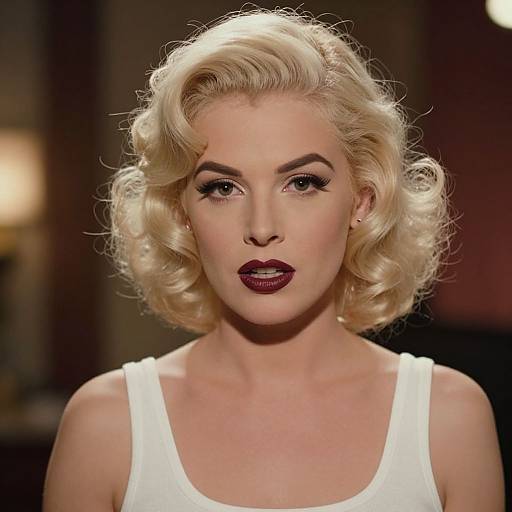 Vintage Hollywood Glamour Portrait