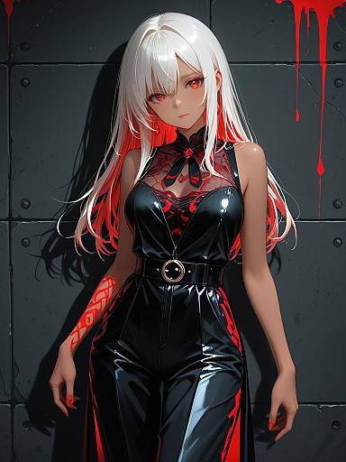 Modern Fashion Editorial of Anime Woman