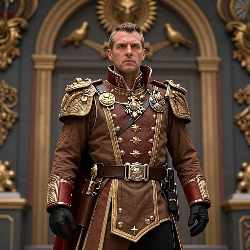 Imperial Guard Commissar in Warhammer Style