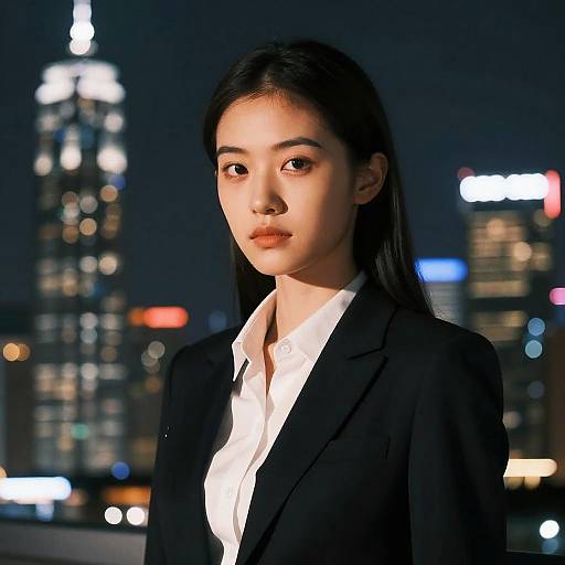 Photorealistic Portrait in Cityscape