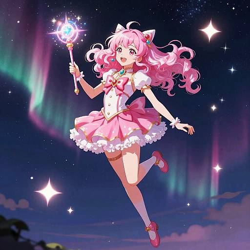 Magical Girl in Starry Sky