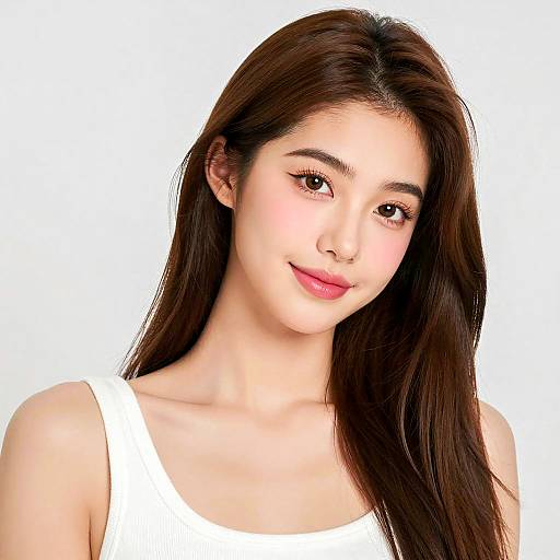 Portrait of a Young Woman Smiling