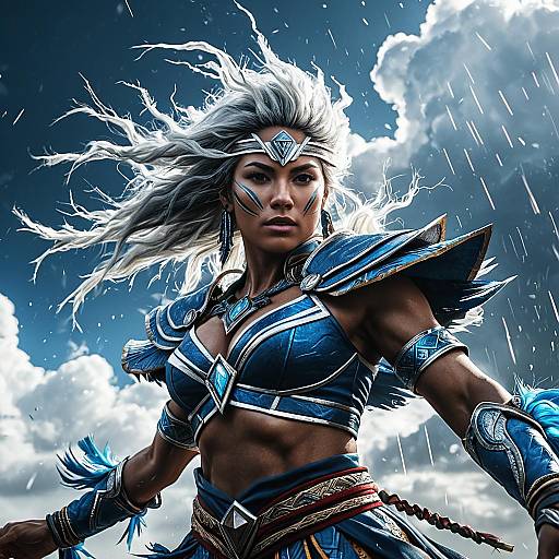 Epic Fantasy Thunder Dancer Warrior