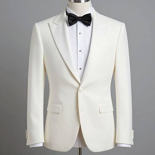 White Slim Fit Shawl Lapel Tuxedo