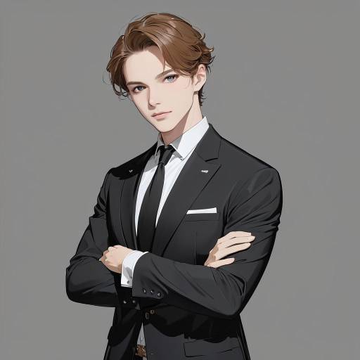 Sophisticated Cowboy in Formal Attire Sophisticated Cowboy in Formal Attire