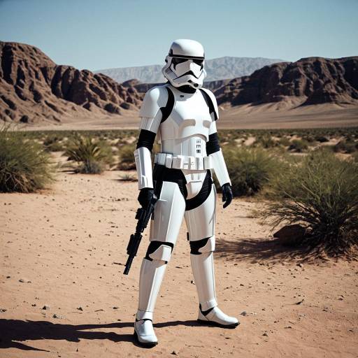 Stormtrooper Cosplay in Desert