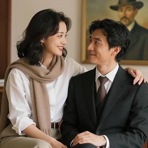 Warm Intimacy: Portrait of a Couple