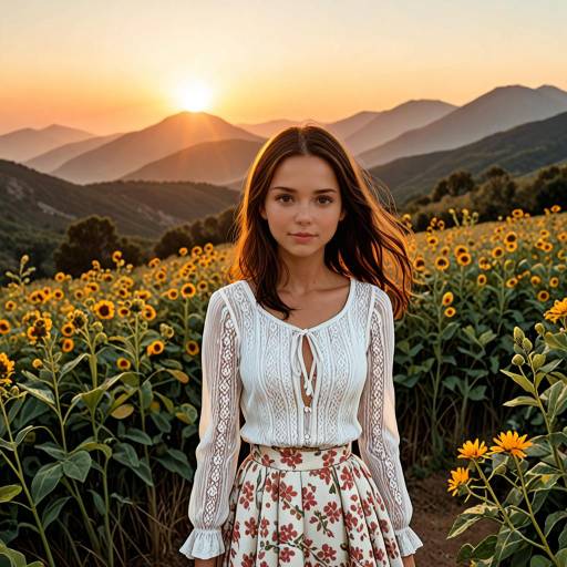 Dramatic Portrait of Confident Woman Outdoors