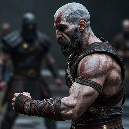 Cinematic God of War Battle Scene