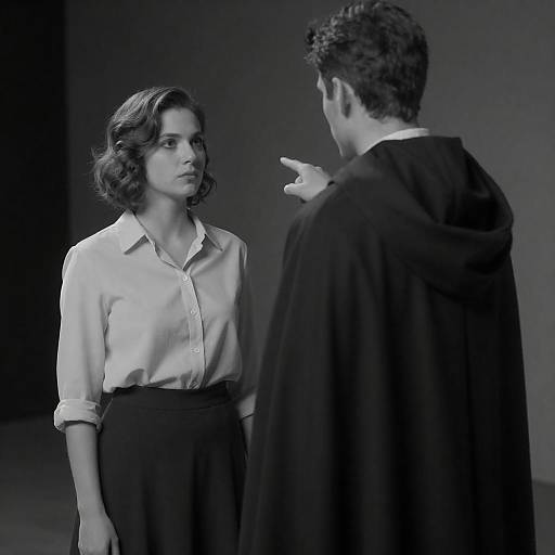 Dramatic Contrast in Indoor Portrait