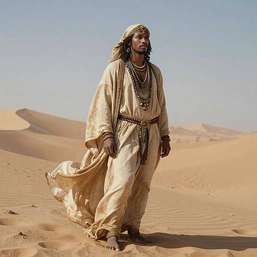 Mystical Desert Wanderer Portrait