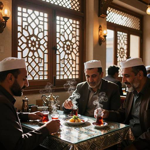 Persian Tea House Cultural Scene