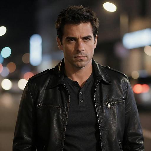 Intense Urban Portrait at Night