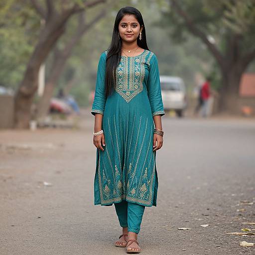 Rajasthani Woman in Traditional Attire