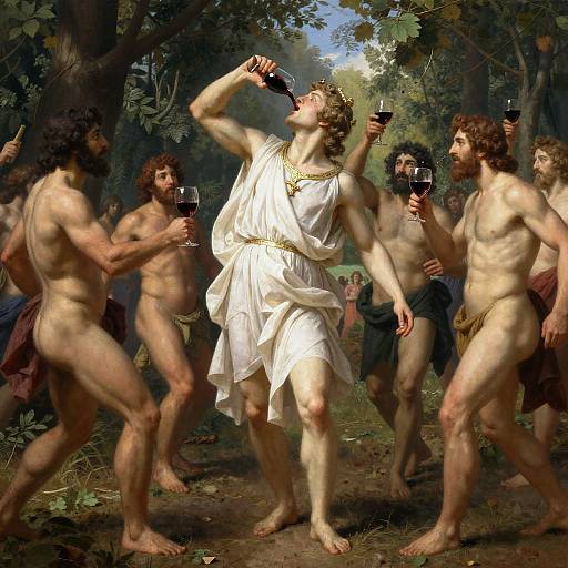 Dionysian Festive Forest Celebration