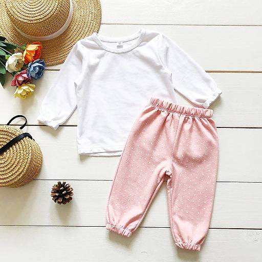 Bright Baby Outfit Flat Lay