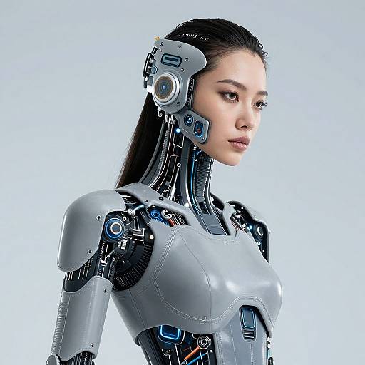 Futuristic Cybernetic Woman Fashion