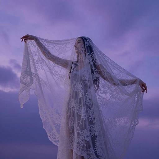 Surreal Enigmatic Portrait in Gossamer