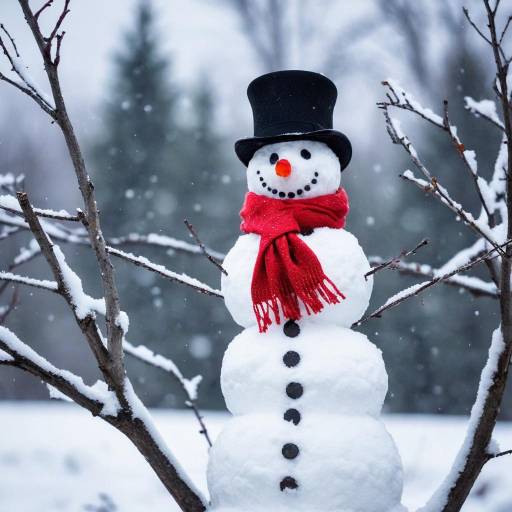 Solo Snowman in a Winter Wonderland