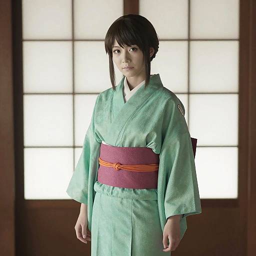Haku Cosplay in Green Kimono
