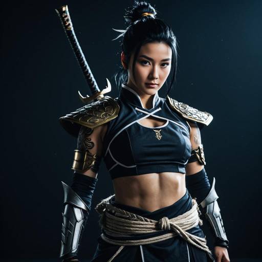 Alluring Hanzo Shimada Cosplay Portrait