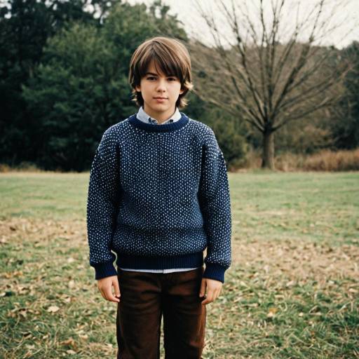 Realistic Male in Sweater Outfit Outdoor