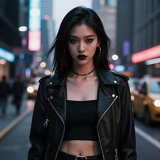 Cruel Cyberpunk Wife in Neon City