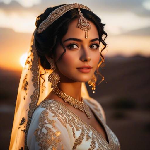 Stunning Middle Eastern Bride at Sunset