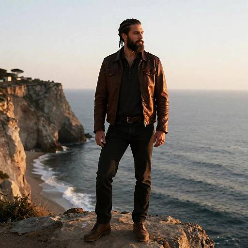 Dawn Cliff Portrait of Braided Man