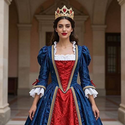 Italian Fancy Dress with Crown