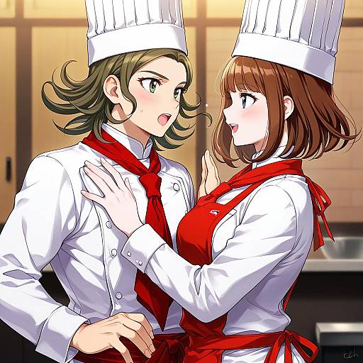 Illustration of Hanamura teruteru, danganronpa (series) in the style of Ech