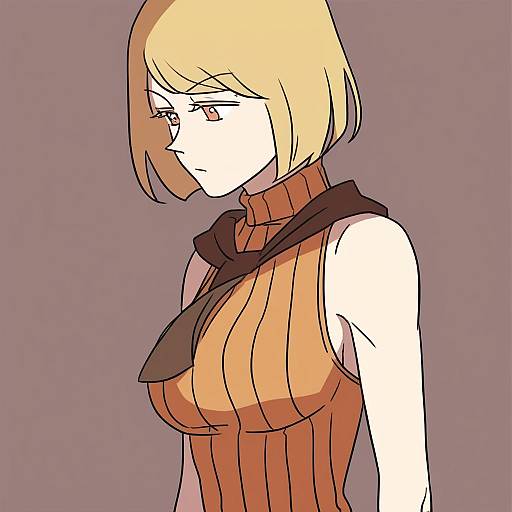 Illustration of Ashley graham, resident evil in the style of Ssalbulre