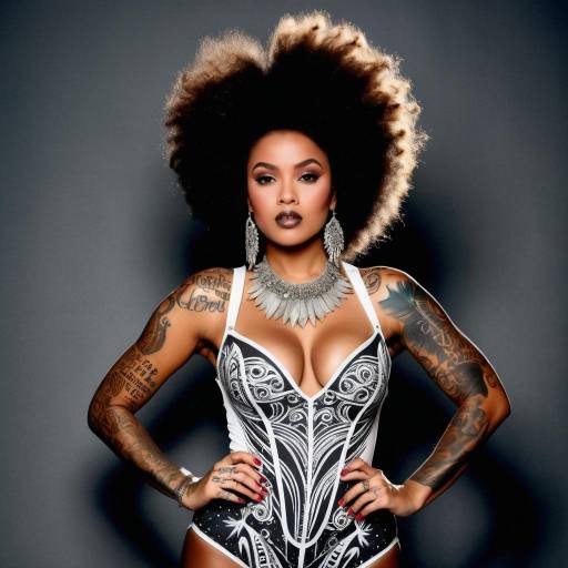 Tattooed Fashion Muse in Retro Pin-Up Style