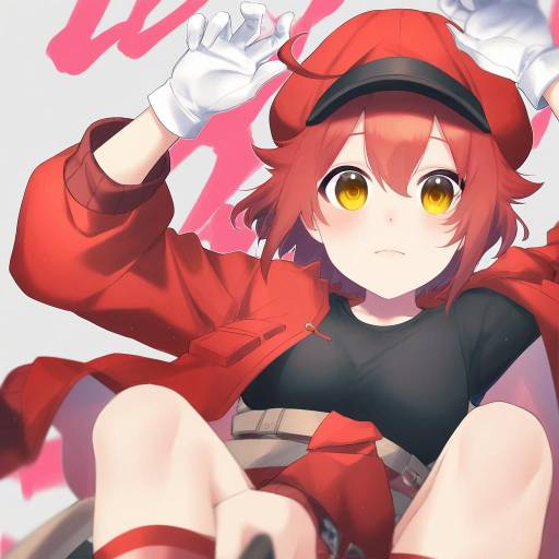 Illustration of Ae-3803, hataraku saibou in the style of Jill 07km