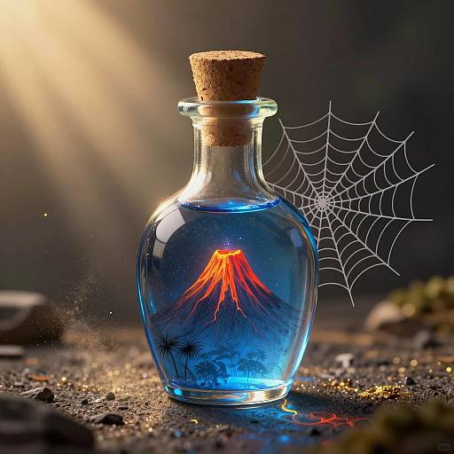 Magical Volcano Elixir Bottle