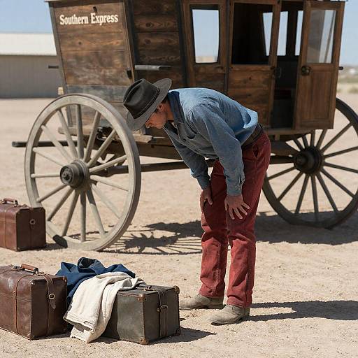 Desert Scene from a Western Film