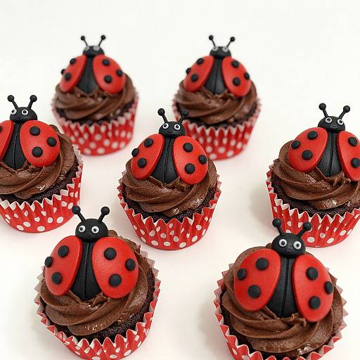 Ladybug Chocolate Cupcakes Delight