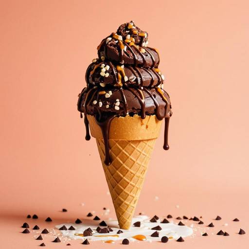 Melting Chocolate Ice Cream Delight