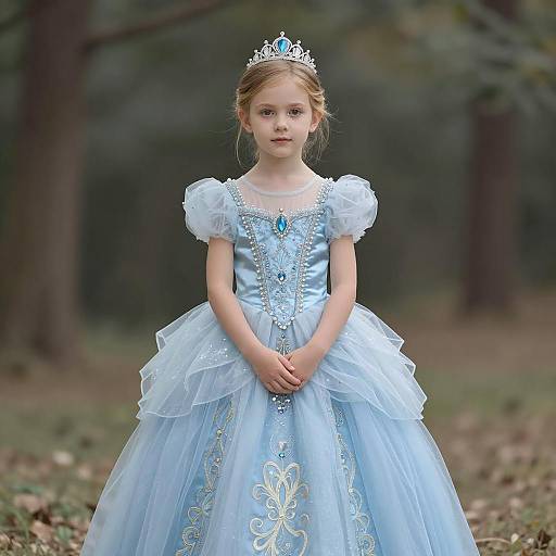 Whimsical Princess Portrait in Nature