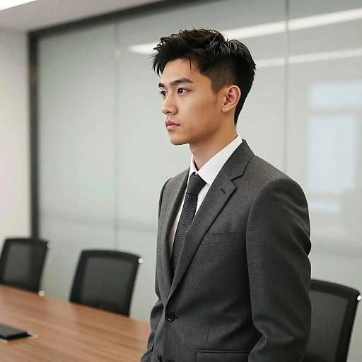 Modern Comb Over Business Style