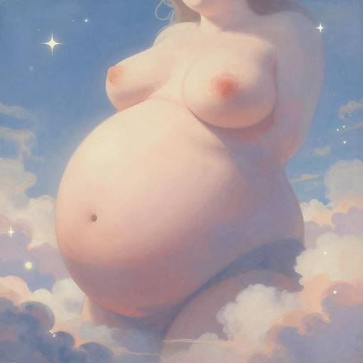 Surreal Dreamlike Giant Floating Belly