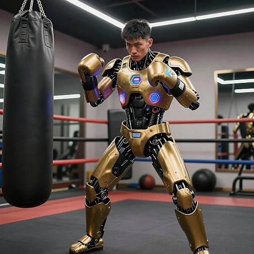 Ultra-Realistic Robotic Boxer Training
