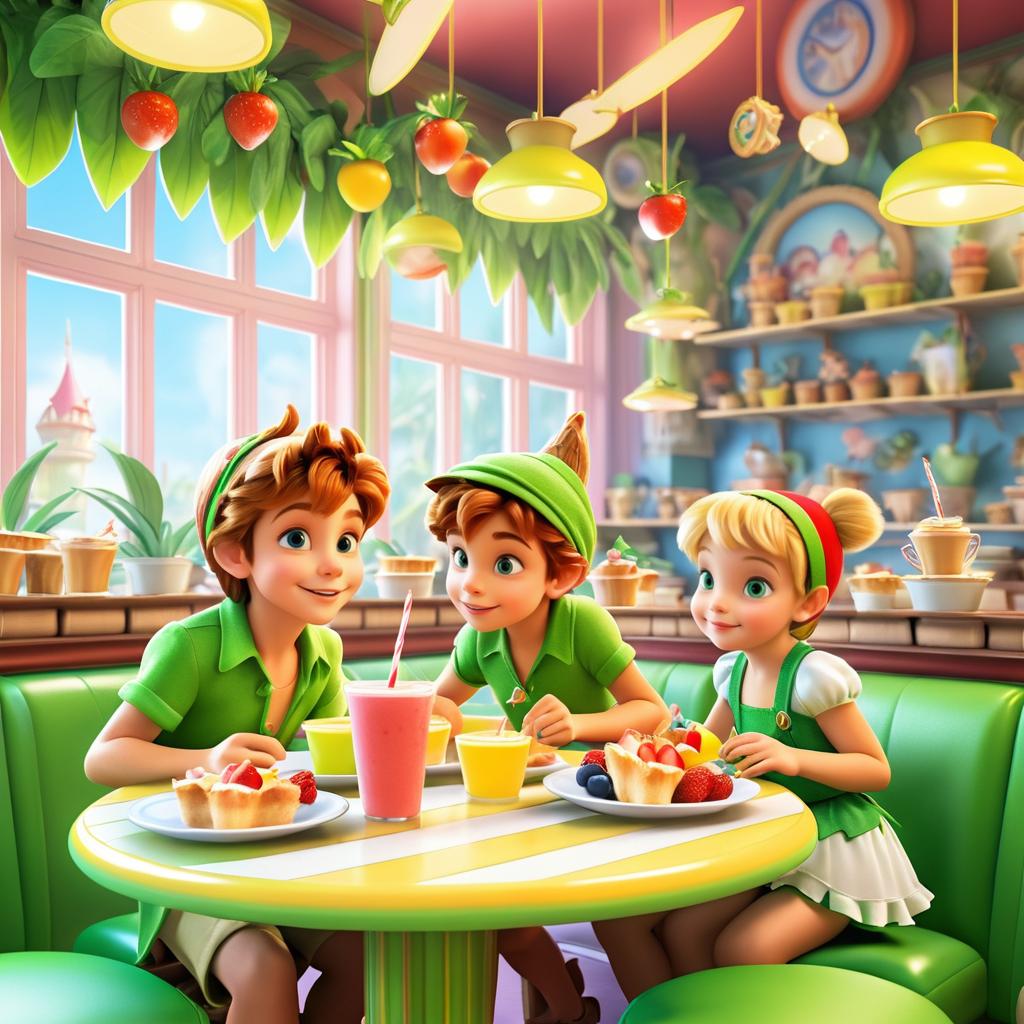 Whimsical Breakfast with Peter Pan and Tinker Bell