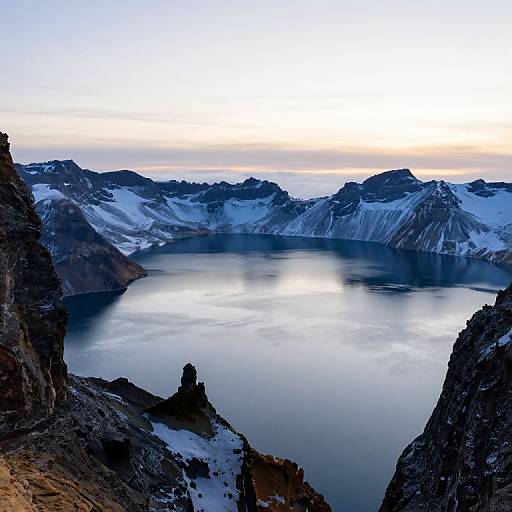 Majestic Snow-Covered Mountain Reflection
